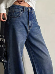 Hazel Blues® | Wide Leg Vintage Wash Jeans