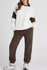 Hazel Blues® | Drop Shoulder Loose Sweatshirt and Joggers Active Set