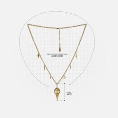 AUGUR SKULL NECKLACE
