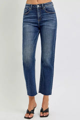 Hazel Blues® | RISEN High Rise Slim Barrel Jeans