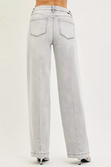 Hazel Blues® | RISEN Slouchy Baggy Jeans with Contrast Stitching