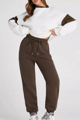 Hazel Blues® | Drop Shoulder Loose Sweatshirt and Joggers Active Set