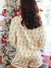 Hazel Blues® | Nutcracker Print Long Sleeve Top and Shorts Lounge Set