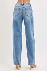 Hazel Blues® | RISEN High Rise Wide Baggy Jeans