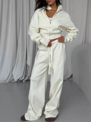 Hazel Blues® | Zip-Up Outerwear and Drawstring Pants Set