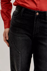 Hazel Blues® | Judy Blue Mid Rise Straight Western Seam Detail Jeans
