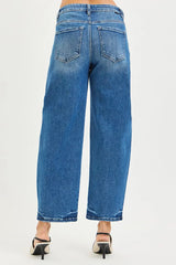 Hazel Blues® | RISEN Slouchy Cropped Barrel Jeans