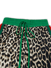 Hazel Blues® | Leopard Round Neck Top and Pants Two-Piece Set