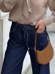 Hazel Blues® | Tied Loose Fit Flare Jeans