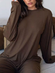 Hazel Blues® | Relaxed Fit Long Sleeve Top and Pants Set