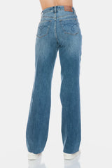 Hazel Blues® | Judy Blue Tummy Control Cut Raw Hem Straight Jeans