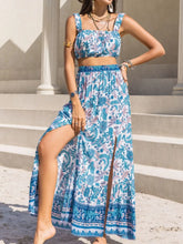 Hazel Blues® | Square Neck Wide Strap Top and Skirt Set