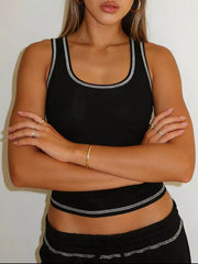 Hazel Blues® | Scoop Neck Tank Top and Drawstring Pants Set