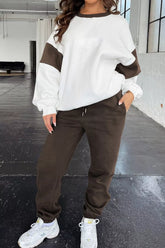 Hazel Blues® | Drop Shoulder Loose Sweatshirt and Joggers Active Set