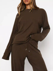 Hazel Blues® | Relaxed Fit Long Sleeve Top and Pants Set