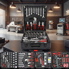 💥💥899-Piece Master Mechanic Tool Set with Mobile Rolling Storage Cabinet