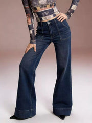 Hazel Blues® |  High-Waisted Flare Leg Jeans