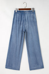 Hazel Blues® |  High-Waisted Wide-Leg Jeans