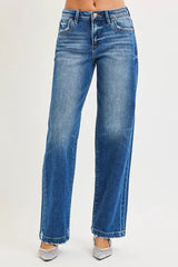 Hazel Blues® | RISEN Slouchy Baggy Jeans Pocket Side Seam Detail