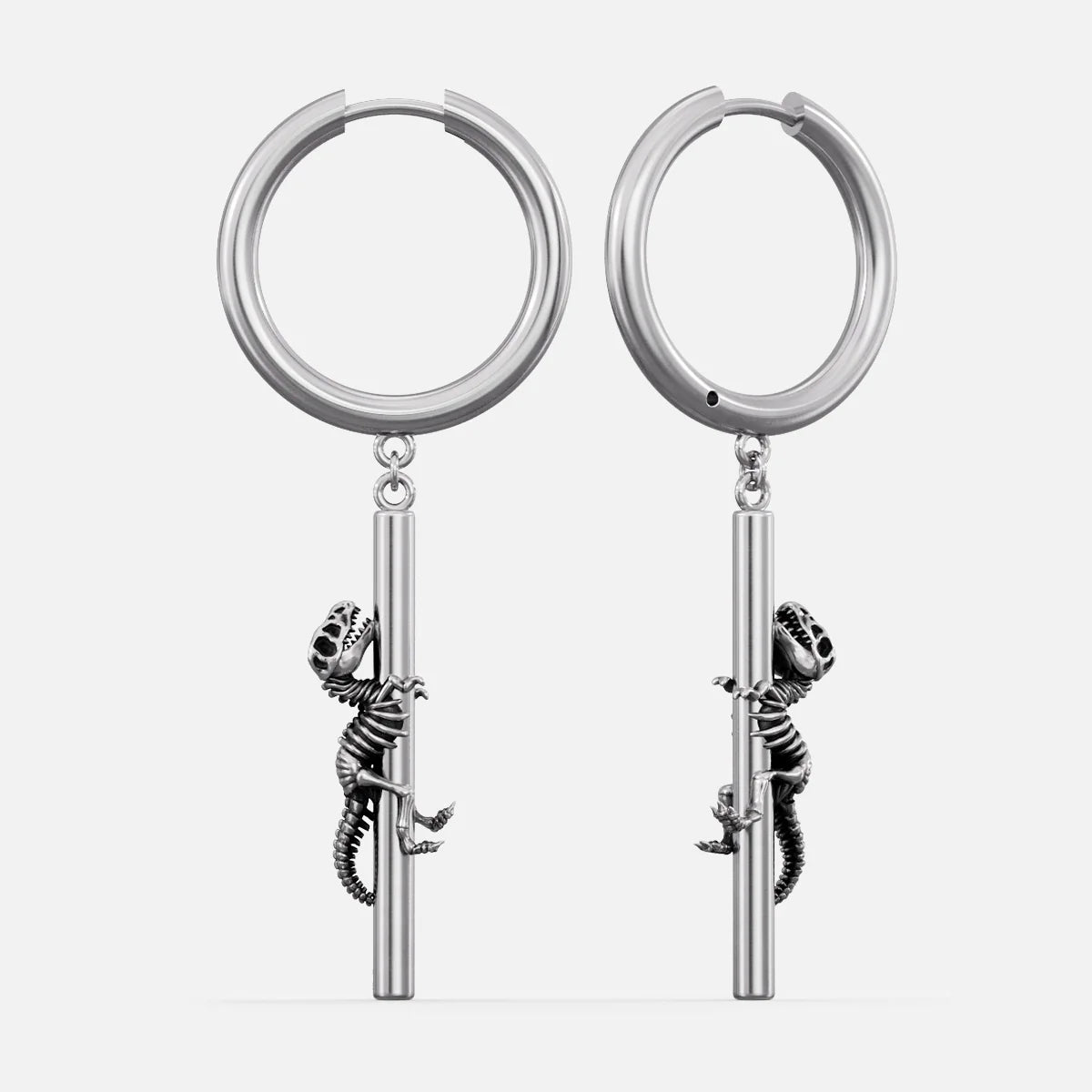 ANCIENT DRAGON FOSSIL EARRINGS