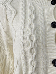 Hazel Blues® |  Cable Knit Cardigan & Wide Leg Pants Sweater Set