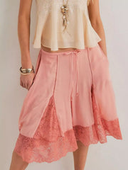 Hazel Blues® |  Lace Detail Shorts