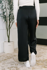 Hazel Blues® |  City Ease Wide Leg Bottoms in Black