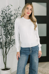 Hazel Blues® |  Necessary Closet Space Long Sleeve Top in White