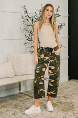 Hazel Blues® |  Now You See Me Camo Cargo Pants