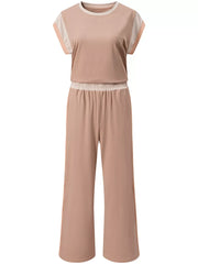 Hazel Blues® |  Color Block Detail Casual Two-piece Set