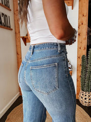 Hazel Blues® |  High-Waisted Wide Leg Jeans