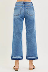 Hazel Blues® | RISEN Slouchy Cropped Boyfriend Jeans