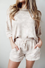 Hazel Blues® |  Relaxed Fit Tie-Dye Top and Shorts Set