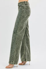 Hazel Blues® | RISEN High Rise Wide Leg Corduroy Jeans