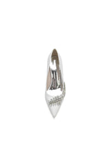 Glitter Pointed Toe Women's Wedding Shoes With Rhinestone